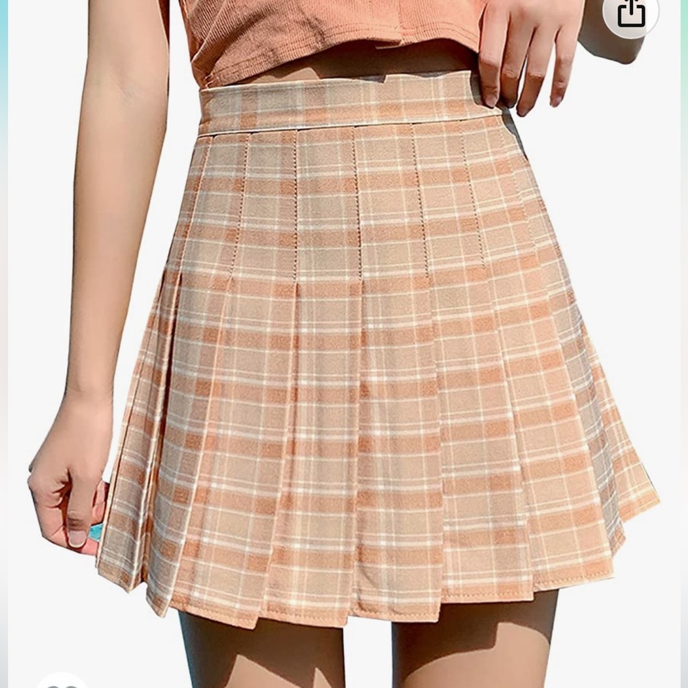 NWT Pink Plaid Tennis Skort